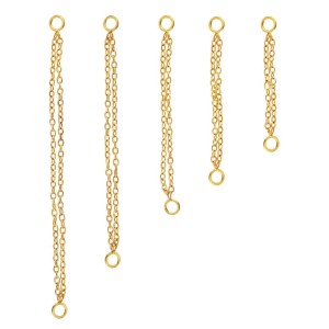 PIERCING CORRENTE 2 FIO TIT GOLD