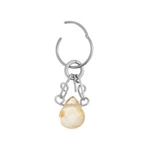 SEGMENTO AÇO PINGENTE CITRINO