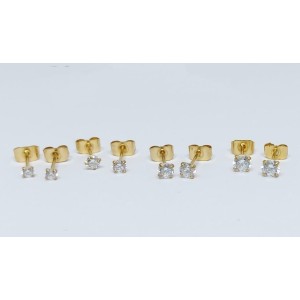 BRINCO ZIRC CUBIC 4 GARRA AÇO