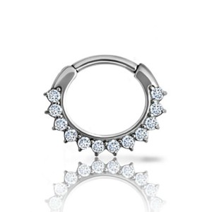 ARGOLA CLICKER 12 ZIRC AÇO