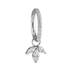ARGOLA PINGENTE HOOP MARQUISE TIT