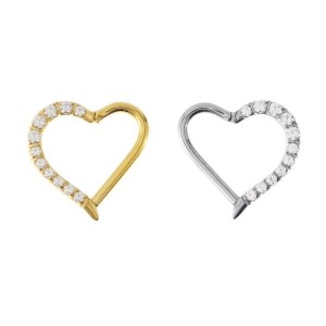 CORAÇÃO CLICKER CZ BR TIT BIG (ACX5)