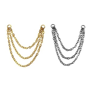 PIERCING CORRENTE 3 FIO TIT