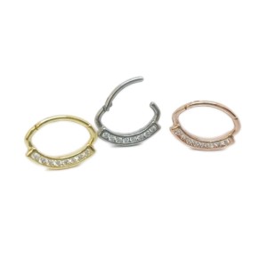 ARGOLA CLICKER 8 ZIRC BR AÇO