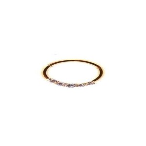 CLICKER SEGMET RING 5 ZIRC BR AÇO