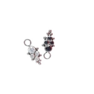 PINGENTE TIT 4 ZIRC 7 BEADED DESIGNE 6