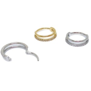 CONCH CLICKER DOUBLE ZIRC SW AÇO