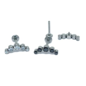 LBT TIT CLUSTER 5 PEDRAS ZIRC MINI R/I (CX18)