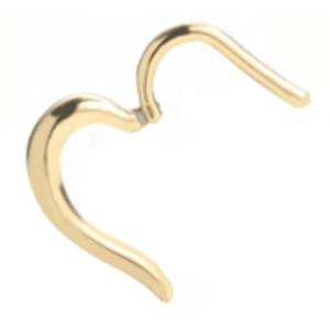 CORAÇÃO CLICKER LISO AÇO