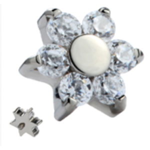 LBT TIT FLOR 6 PETALAS ZIRC (CX12)