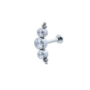 LBT TIT CLUSTER 3P E 6 BEADED (CX19)