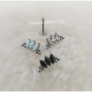 LBT 3 NAVETE BEADED TIT R/I (CX10)