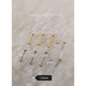 LBT PIN PUSH ZIRC SEM GARRA TIT